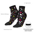 thumbnail image 4 of Bingfone Colorful Geometry Design Patterned Men's Women's Casual Cotton Socks, 4 of 5