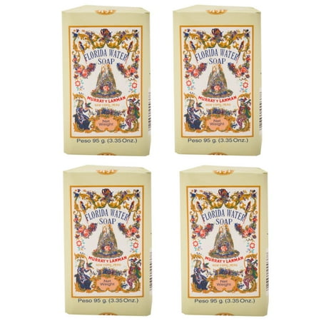 4 Bars of Personal & Spiritual Famous Murray & Lanman Florida Water Bar Soap: 3.35 oz