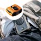thumbnail image 1 of Mini ventilador de cintura, regalo resistente, viaje, multiusos, accesorio de escritorio compacto y portátil para pesca, escalada, interior, oficina, Naranja, 1 of 8