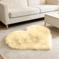 thumbnail image 3 of Tan Blankets Large Carpet for Bedroom Small Rug for Classroom Full Room Rug 4x8 Rug Carpets Rugs Fuzzy Soft Blankets Plaid Throw Throw Blanket for Couch Soft Light Throw Blanket Cozy Heart Shaped, 3 of 3