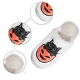 thumbnail image 4 of Shadoumai Spooky Slides Halloween Jack O Lantern Pumpkin Indoor Outdoor Fuzzy House Slippers Shoes Gifts For Women Men, 4 of 8