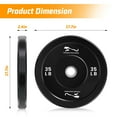 thumbnail image 7 of Yeshouse Rubber Bumper Weight Plates, 2-Inch Hole, Steel Insert, Strength Training Plates for Barbell, Home Gym, 7 of 7