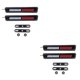 thumbnail image 1 of Kenally 2 piezas / juego Luz de rejilla delantera automotriz Lámpara de montaje de clip LED desmontable Rojo blanco 2piezas, 1 of 6