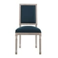 thumbnail image 5 of Modway Court 20" Modern Fabric Upholstered Dining Side Chair in Natural/Blue, 5 of 8