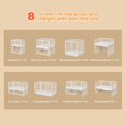 JOYMOR 8in1 Convertible Crib with 2" Mattress, AllStages