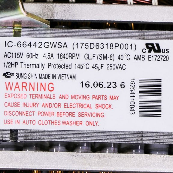 WH20X10063 GE Drive Motor OEM WH20X10063