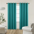 thumbnail image 4 of Deconovo Blackout Curtains Set of 2 Panels, Noise Reducing, Turquoise, 55W x 95L Inch, Energy Saving Thermal Insulated Drapes for Bedroom Windows, 4 of 7
