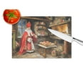thumbnail image 4 of Cookies with Santa Claus Sinterklaas Glass Cutting Board Large 12 in x 15 in, 4 of 5