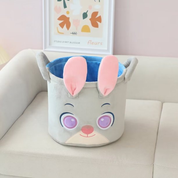 Precioso cubo de almacenamiento plegable Stitch Alien Nick Judy caja de almacenamiento de dibujos animados dormitorio habitación de los niños cesta de almacenamiento de gran capacidad