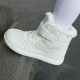 thumbnail image 5 of CYRBOKO Girls Snow Boots, Fleece Casual Athletic Thermal Skiing Shoes White Size 12 (Little Kids), 5 of 6
