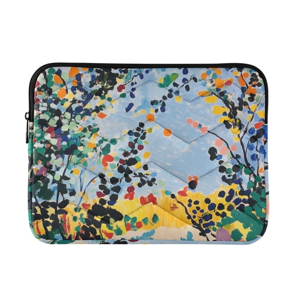 FORMRS 13-13.3 inch Laptop Sleeve Case Soft Carrying Quilted Computer Bag Cover, Colorful Leaves