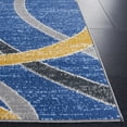 thumbnail image 3 of SAFAVIEH Odyssey Dymphna Modern Runner Rug, Blue/Gold Ivory, 2'2" x 8', 3 of 8