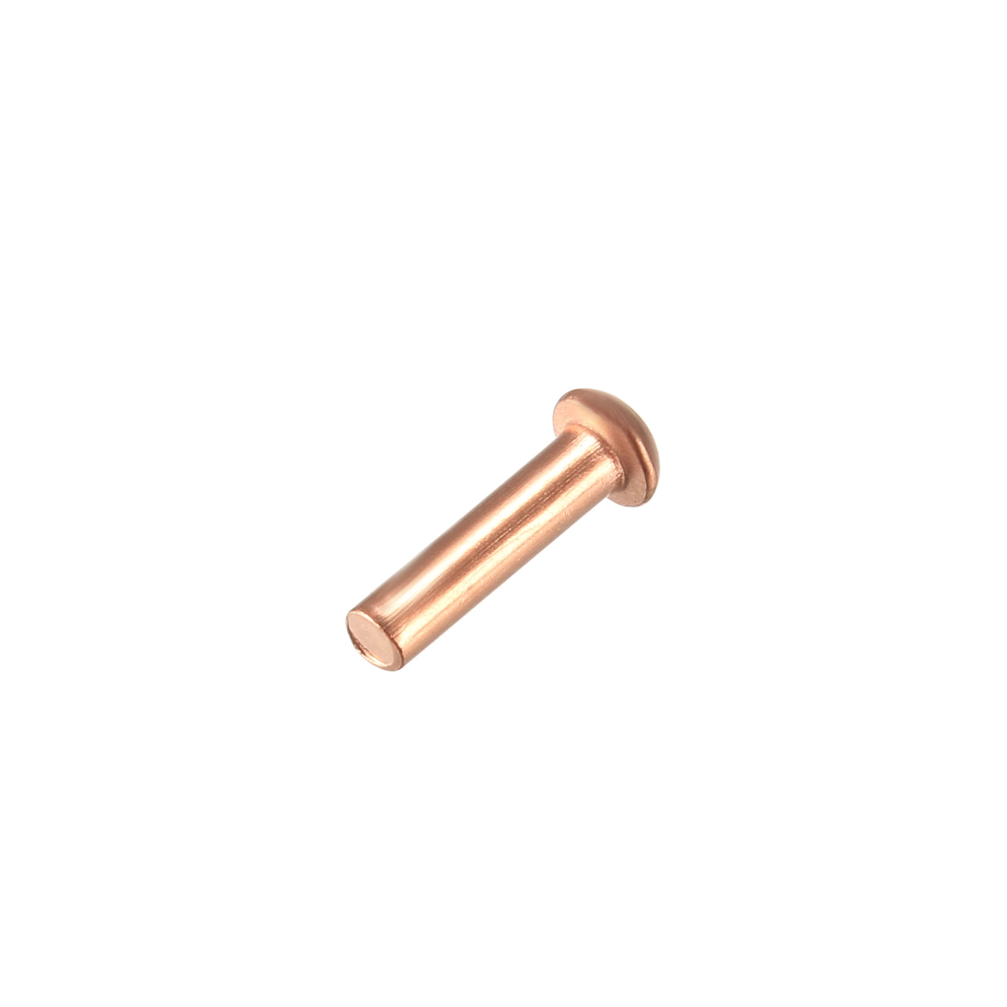 200Pcs 5/64" x 5/16" Round Head Copper Solid Rivets Fasteners Walmart