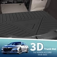 thumbnail image 2 of Unique Bargains Flat Face Cargo Liner Rear Trunk Mat Trunk Cargo Luggage Boot Tray Mat Stripes and Triangles Pattern for Honda Accord 2018-2022 Anti-Slip, 2 of 7