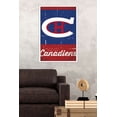 thumbnail image 2 of NHL Montreal Canadiens - Retro Logo 13 Wall Poster, 22.375" x 34", Framed, 2 of 2