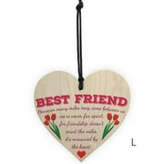 Yilegou Wooden Hanging Gift Plaque Pendant Family Friendship Love Sign Wine Tags Decor