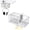Milky White-Upgrade 4-inch Wide, variant on 4-in-1 Metal Clip On Cup Holder Attachment Non - glossy Black Upgrade 4-inch Wide for Gaming Desk or Table