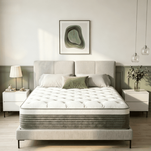 ZAVINITE 12inch Twin Size Mattress in a Box, Hybrid Medium Firm Cooling Gel Memory Foam & Pocketed Coils & Motion Isolation, CertiPUR-US Certified