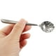 thumbnail image 3 of Cuchara de mesa de acero inoxidable en forma de concha tono plateado, 3 of 3