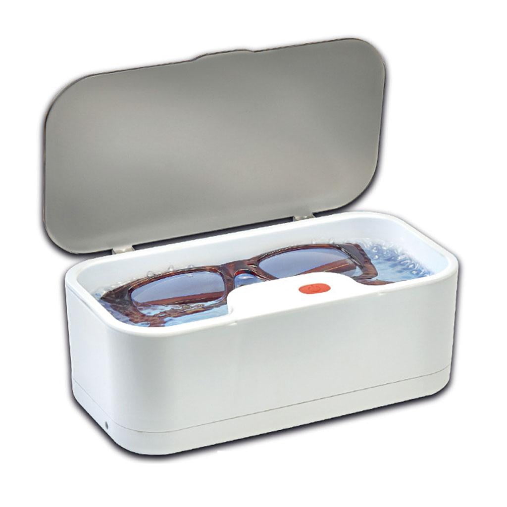 FVDPWYE Ultrasonic Cleaner Machine USB Rechargeable 5W Portable Timing Professional Tool for Razor Eyeglasses Necklaces Dentures Washing