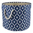 thumbnail image 1 of Design Imports CAMZ12520 Bac Rond en Polyester pour Animaux, Bleu Nautique - Grand, 1 of 1