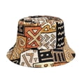 thumbnail image 1 of AWZXDE Chapeau de Soleil Style Bohème pour Femmes Imprimé Mode Double Port Réversible Casquette de Pêcheur, 1 of 6