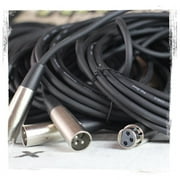 Fat Toad Dynamic Vocal Microphones with XLR Mic Cables & Clips (3 Pack) - Cardioid Handheld, Unidirectional for Studio Recording, Live Stage Singing, DJ, Karaoke - Pro Audio 20ft Mic Cords, 3-Pin Wire