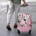 thumbnail image 4 of Housse de Valise de Voyage Housse de Protection pour Valise Convient aux Roues de Valise de 18 à 32 Pouces Housse à Motifs pour Articles Liés au Voyage Housse de Valise Florale Housse de Valise Élastique Housse de Valise Anti-Rayures Ensemble de Trois Pièces, 4 of 5