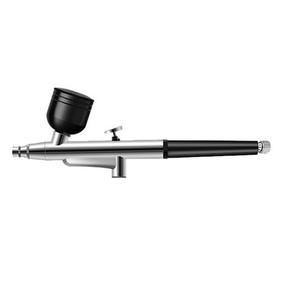 Portable Single Action Airbrush 0.3mm Nozzles Pen for Model Cake Nail Car Painting Beauty Inkjet-Black