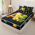 thumbnail image 2 of Homewish Kids Dinosaur Zipper Twin Comforter Sets with Fitted Sheet and 2 Pillowcases for Boys Girls, Dino Letter A Zipper Bedding Set,4-Piece, Black Reversible, 2 of 6