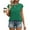 Green, variant on Stichou Tops for Women Cap Sleeve T Shirts 2026 Spring Summer Beach Vacation Clothes Business Casual Outfits Dark Green S