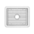 thumbnail image 2 of Whitehaus Whitehaus Collection Undermount/Drop-in Fireclay Kitchen Sinks, Stainless Steel Grid Included, 2 of 5
