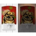 thumbnail image 2 of Caroline's Treasures LH9349CNL Tibetan Spaniel Red Green Snowflake Holiday Christmas Ceramic Night Light, 6x4x3",, 2 of 2