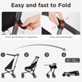 thumbnail image 5 of QPlay Toddler Lightweight Travel Stroller for Airplane, Foldable & Compact Stroller for Baby Aged 6 Months to 3 Years old, One-Hand Fold, Easy Storage with Backpack and Adjustable Canopy, 5 of 11