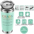 thumbnail image 3 of Thank You Gifts for Women, Boss, Coworker, Manager, Office, Nurse, Employee, Teacher Appreciation - Chaos Coordinator Gifts - Administrative Professional Day Gift - 20 Oz Mint Tumbler, 3 of 6
