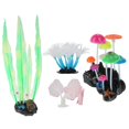 thumbnail image 1 of Decoraciones para acuarios Yashi 4 piezas plantas artificiales silicona, 1 of 5