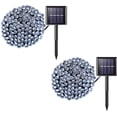 thumbnail image 1 of Guirnalda de luces solares amadecohome, paquete de 2, 100 LED, 13 m, resistente al agua, 1 of 7