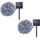 thumbnail image 1 of Guirnalda de luces solares amadecohome, paquete de 2, 100 LED, 13 m, resistente al agua, 1 of 7