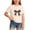 0-Beige1597, variant on Girls Cute Bow Tee Short Sleeve Round Neck T Shirt Soft Everyday T-Shirt, Sizes 5-14