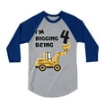 thumbnail image 1 of Tstars Boys Unisex 4th Birthday Gift Birthday Gift for 4 Year Old Construction Party Birthday Shirts for Boy Graphic Tee B Day Birthday Party 3-4 Sleeve Baseball Jersey Toddler Shirt, 1 of 5