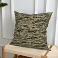 thumbnail image 6 of Throw Pillow Covers, Camo Green Soft Square Pillow Cases with Invisible Zipper for Couch Bed Sofa, Farmhouse Fall Home Decor 16"x16", 6 of 7