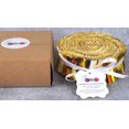 thumbnail image 5 of Soimoi 40Pcs Tie Dye Print Precut Fabrics Strips Roll Up 1.5x42inches Cotton Jelly Rolls For Quilting - Yellow, 5 of 9
