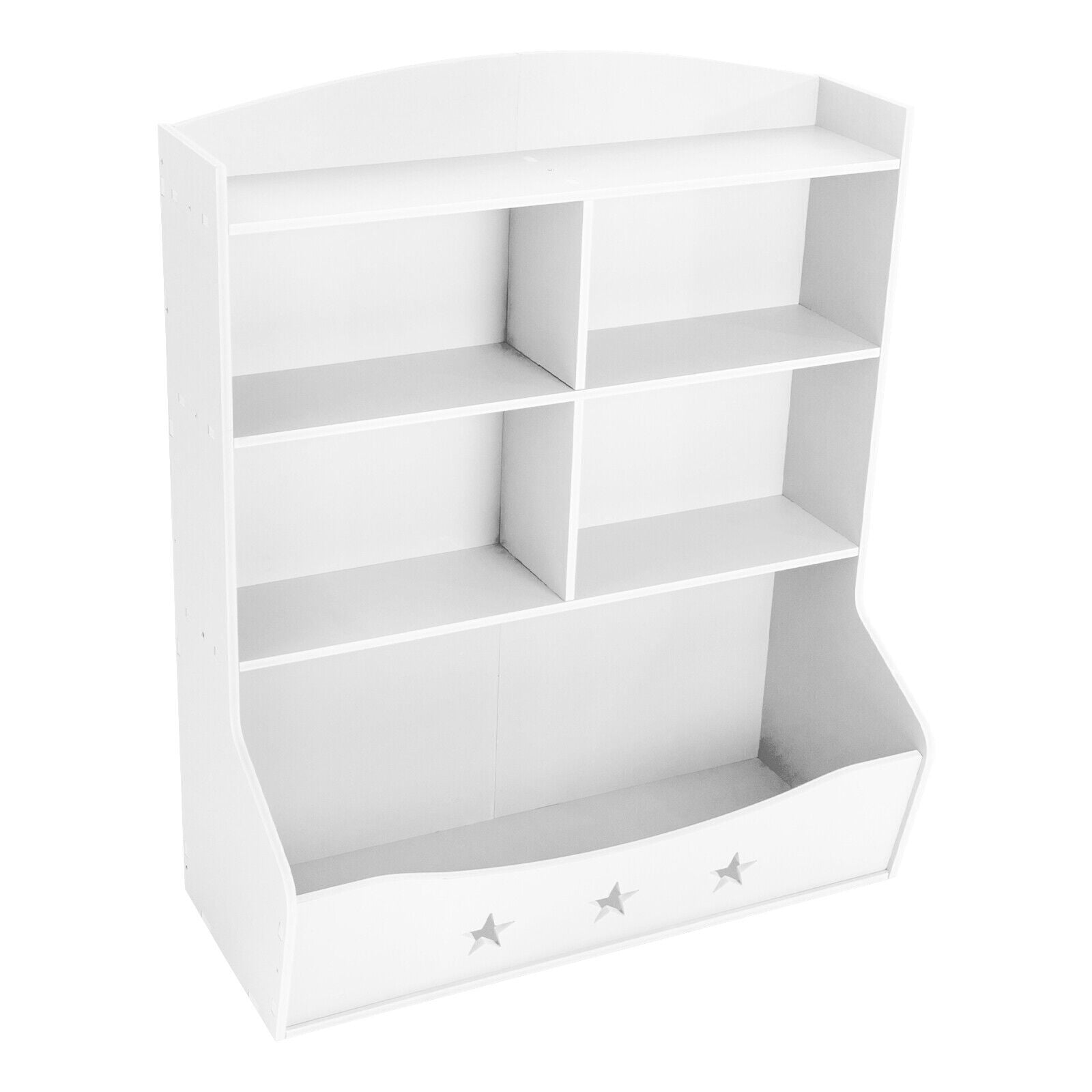 Kids Bin Toy Storage Box Bookcase Organizer Shelf Playroom Bookshelves White 30.12*13.39*36.61in