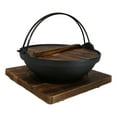 thumbnail image 5 of Large Cast Iron Japanese Sukiyaki Shabu Nabe Cooking Hot Pot With Trivet 9.5"D, 5 of 8