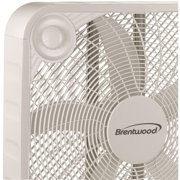 Brentwood Kool Zone 3-Speed 20 - Inch Box Fan - White