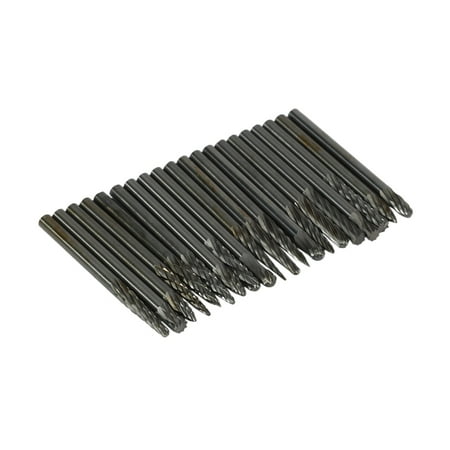 

20Pc Full Double Grain Tungsten Carbide Rotary Burr Milling Cutter Milling Cutter Bit Set Mini Drill Rotating Tool Accessories Engraving Drill Bit