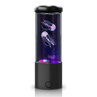 DAYBETTER Electric Jellyfish Tank Table Lamp Round with many Color Changing Effects,Ideal Light Gift for Kids,Home Deco for Room Mood Light for Relax