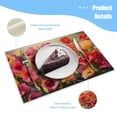 thumbnail image 3 of BaHomeck placemats Set of 4 rectangle Linen Cotton Placemats for Dining Table Washable Heat Resistant,18*12inch,Red And Yellow Poppies In The Style, 3 of 4