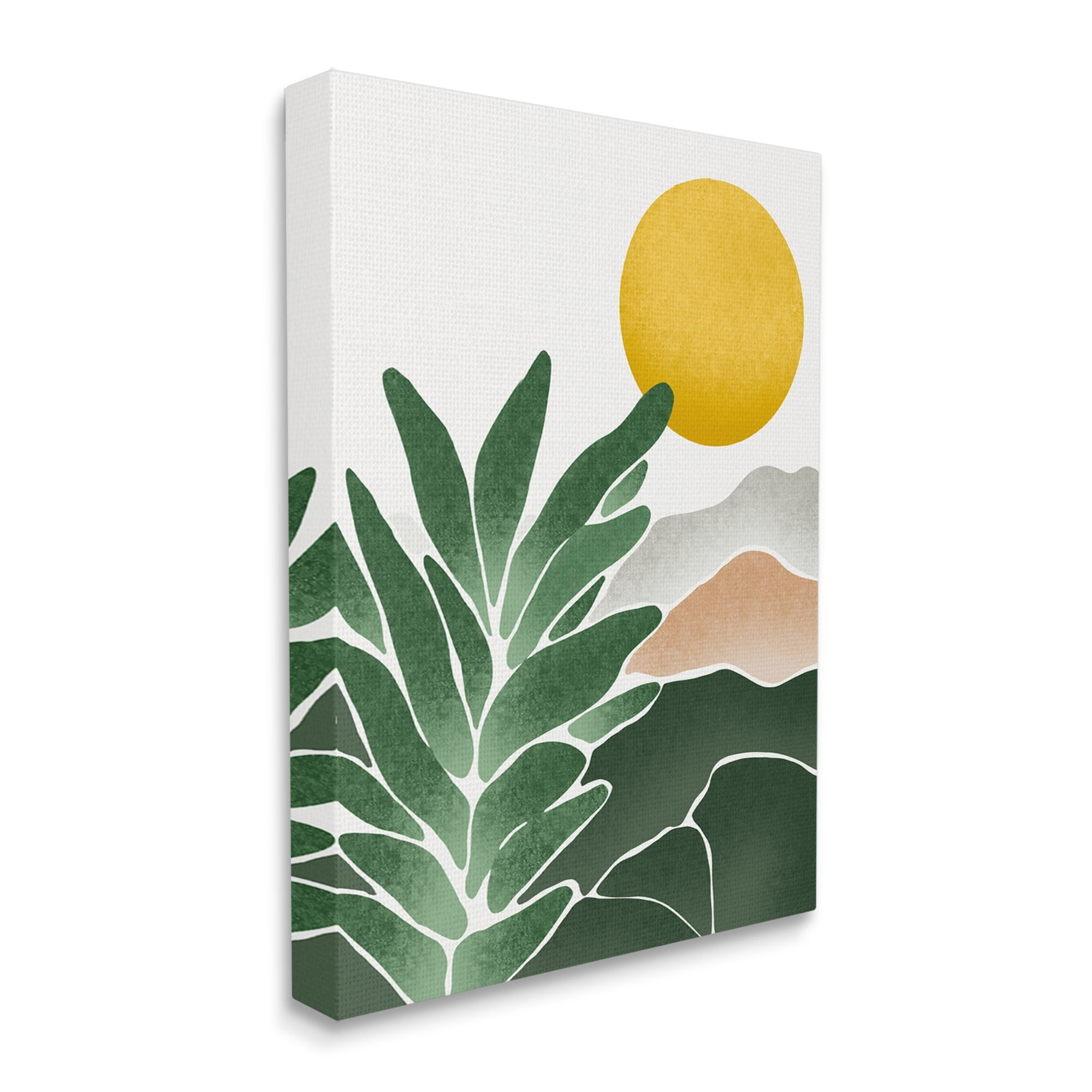 Stupell Industries Sunny Hills Botanical Nature Scene Botanical & Floral Painting Gallery Wrapped Canvas Print Wall Art