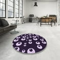 thumbnail image 4 of Ahgly Company Machine Washable Indoor Rectangle Transitional Rich Lilac Purple Area Rugs, 8' x 12', 4 of 7